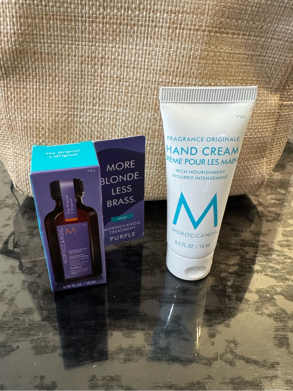 Moroccanoil Duo: Hand Cream & Hair oil for blondes